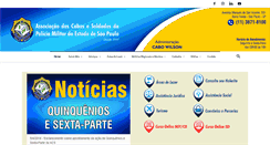 Desktop Screenshot of cabosesoldados.com.br